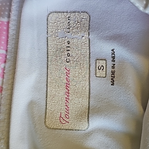 Skort tournament collection.  Pink floral design. Size small. Made in In… - Picture 4 of 9